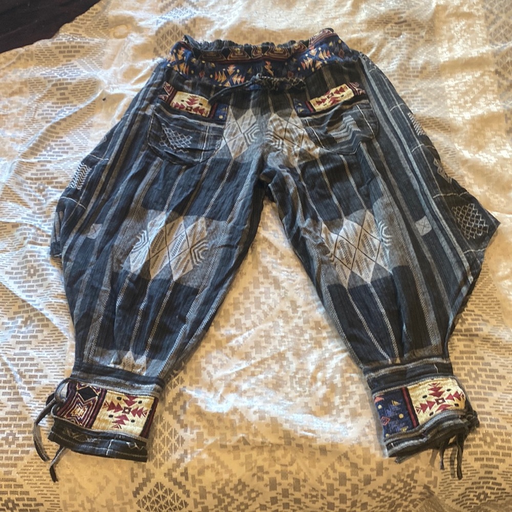 Mens L BOHO style Harem pants